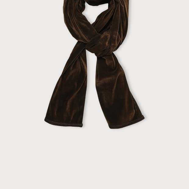 에토스 벨벳 스카프 브라운