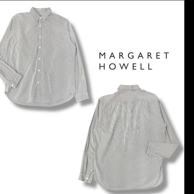 MARGARET HOWEL 스트라이프 셔츠