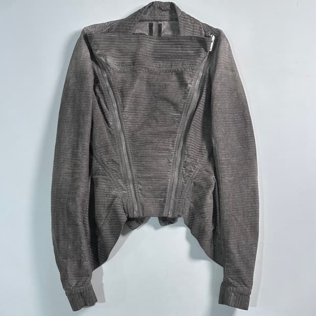 릭오웬스 다크쉐도우 콜드다잉 컨버터블 바이커자켓