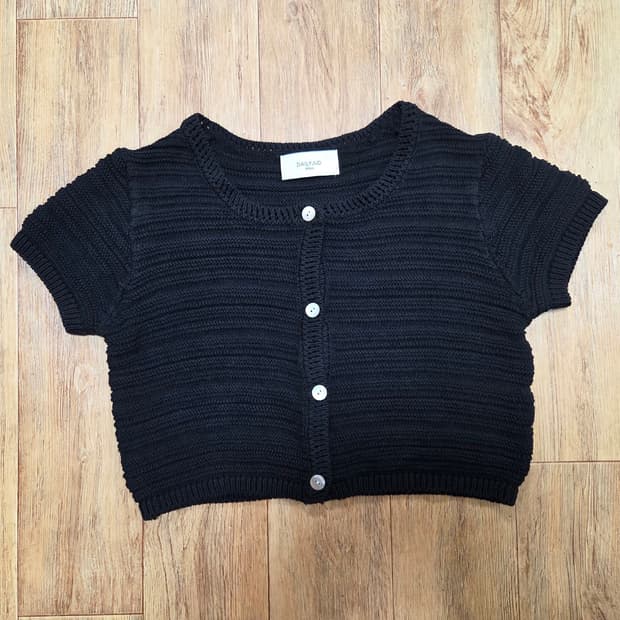 데일리주드(DAILYJUD) 블랙 가디건&니트탑 55-66 새상품