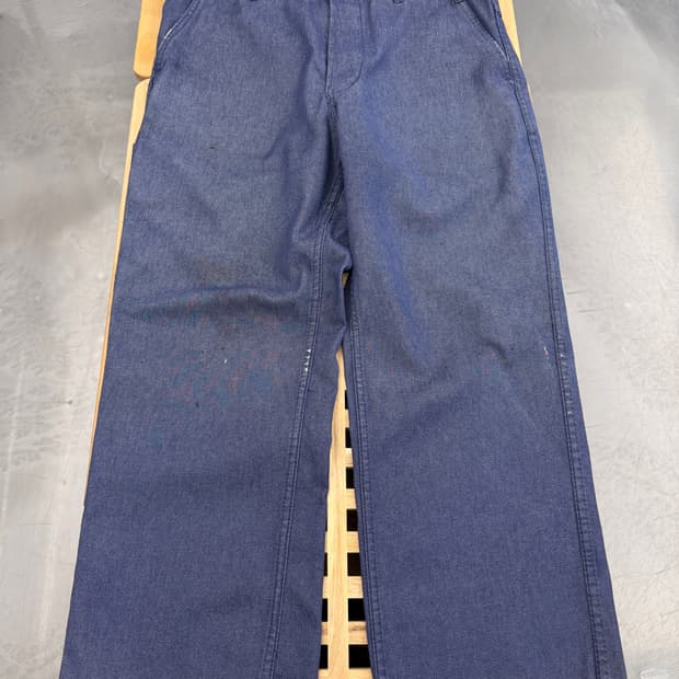 90s BARBE BLEUE FRENCH DENIM 데님 프렌치워크팬츠