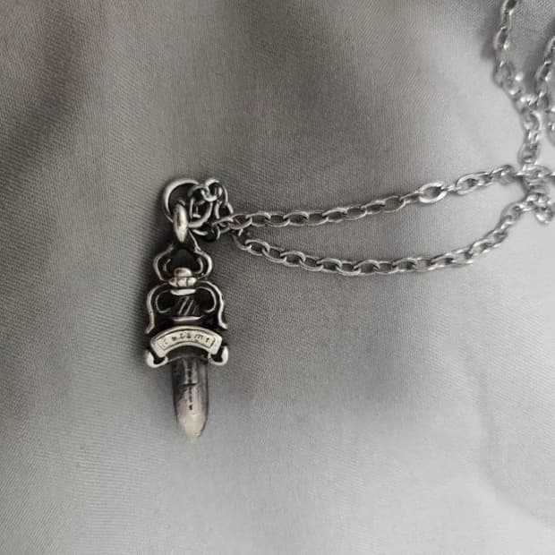 정품 크롬하츠 대거펜던트