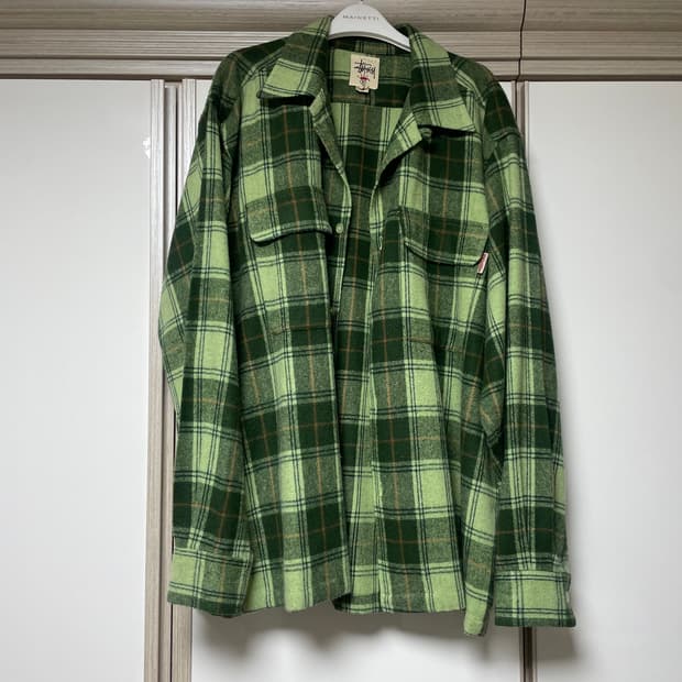 [S] 빈티지 80-90s stussy 스투시 울 플란넬 셔츠