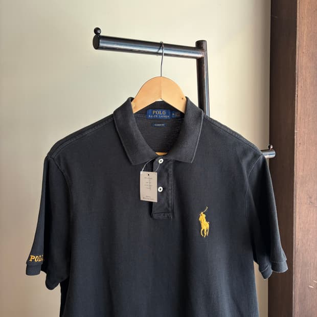 폴로 랄프로렌 블랙 빅로고 반팔 카라티