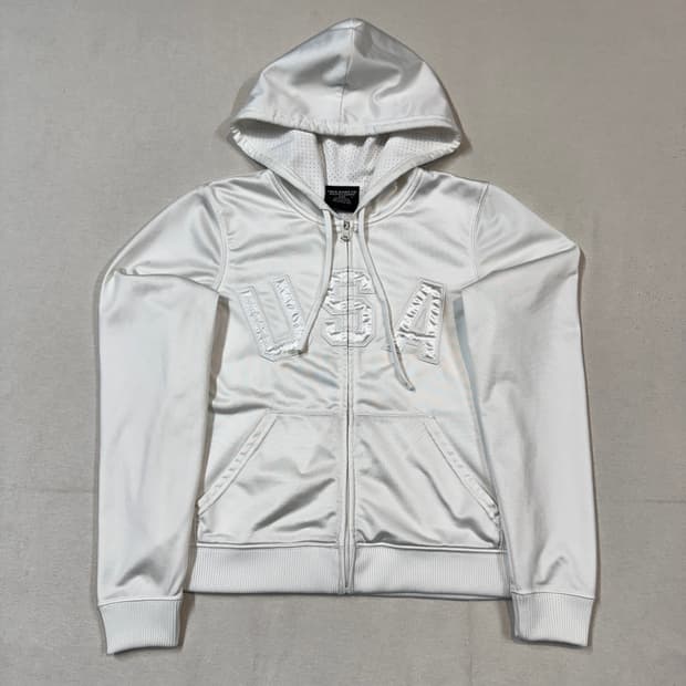 S) 폴로 랄프로렌 진스 하이틴 화이트 후드 집업 져지