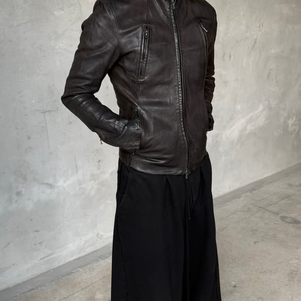 Kazuyuki Kumagai Attachment 레더 자켓