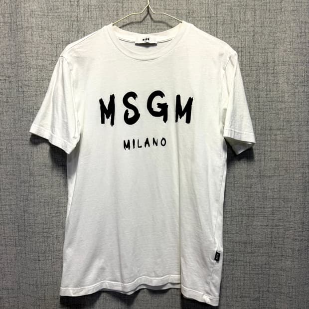 MSGM 밀라노 화이트 반팔 티셔츠 14