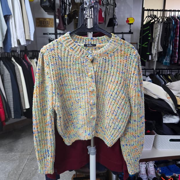 LAP 크롭 니트 가디건 (1253)