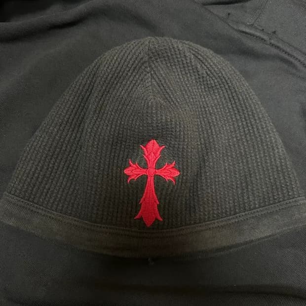 크롬하츠 90s 검빨 비니 ch택 