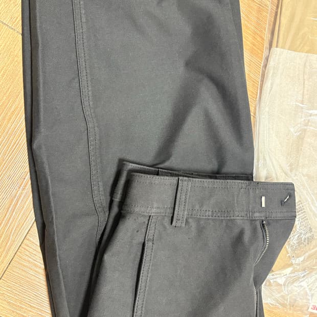 유니클로 저지 배럴 레그 팬츠(일본) s 블랙