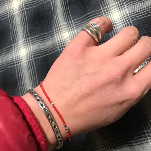 빈티지 실버 925 날개 링 새끼용 남녀공용