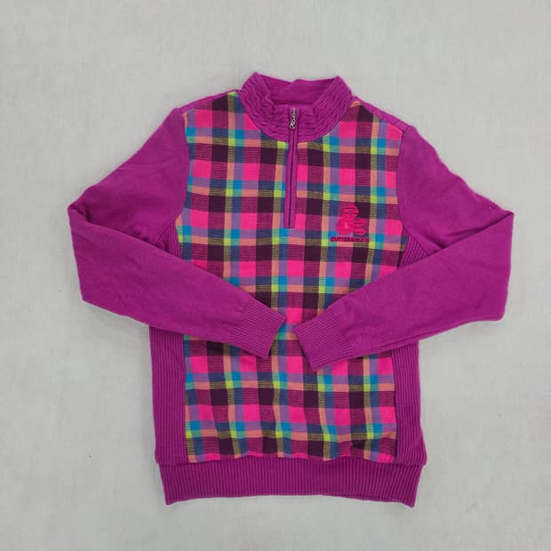 [95] 커터앤벅 여성 골프 방풍 반집업 니트 긴팔티 1231J