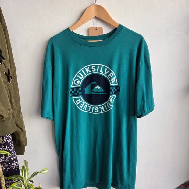 [2000's] QUIKSILVER 서클 로고 Tee