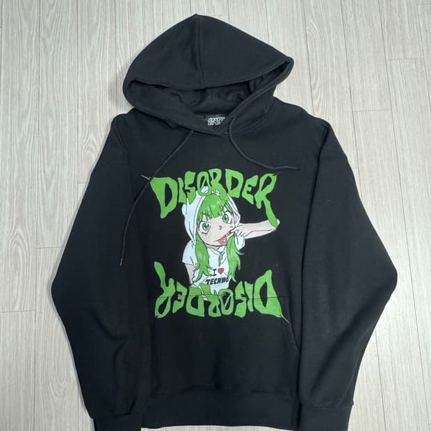 I love Techno Hoodie / SIZE L