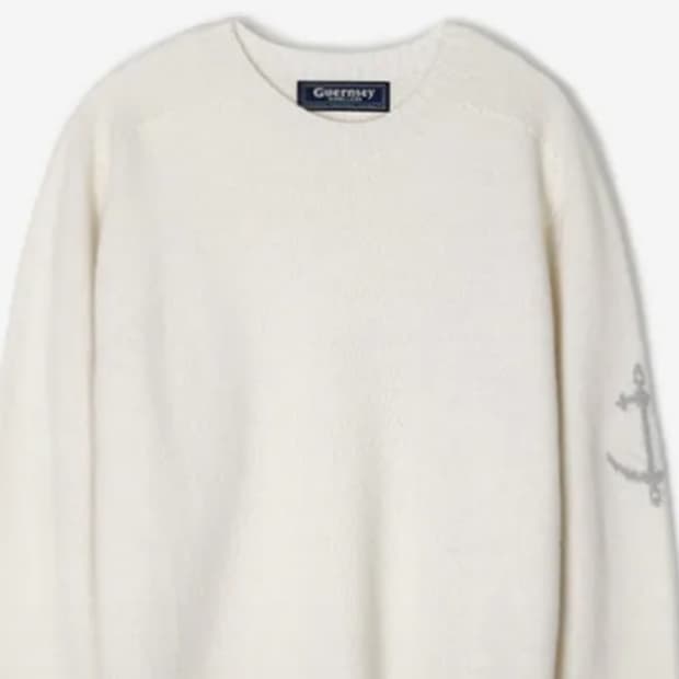 건지울른스 홀가먼트 메리노울 스웨터 에크루 M