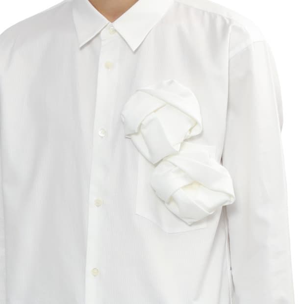 꼼데가르송옴므듀스 체스트 노트 드레스셔츠S