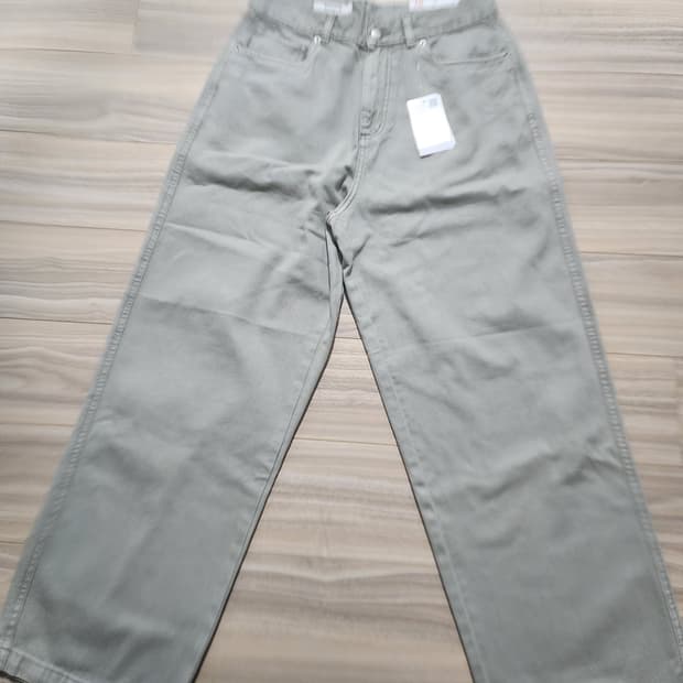 에잇세컨즈가먼트다잉팬츠바지라이트그레이