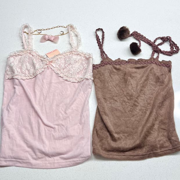 새상품) 리즈리사 라떼갸루 히메카지 나시 폼폼이 레이스 히메갸루 고전