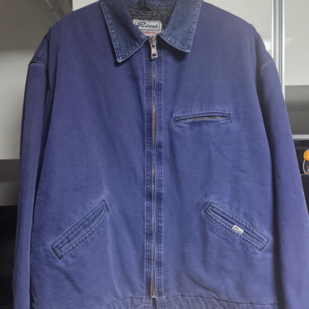 Rivet 블루종 워크 자켓 블루 (프렌치워크자켓 색감)