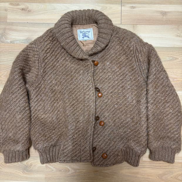 버버리 90s 부클 자켓 