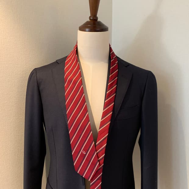 디올(Dior) 스트라이프 넥타이 명품 혼방 A-A+등급 7.5cm