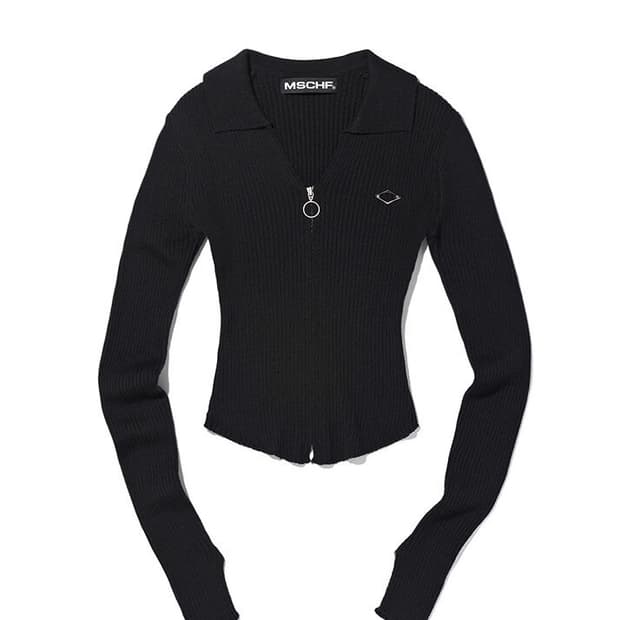 Mischief Knitted Long Sleeve Shirt Black