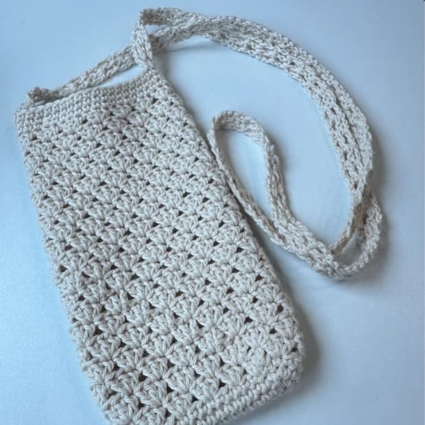 Handmade vintage knit bag