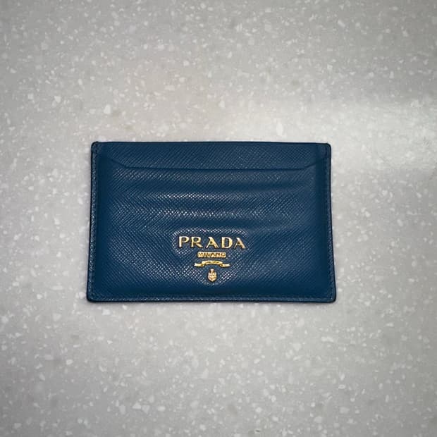 프라다 Prada 사피아노 레더 카드 홀더 지갑