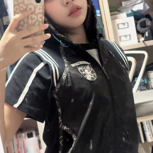 펑크 y2k 후드베스트