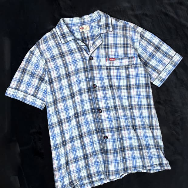 일본빈티지 EDWIN 체크셔츠