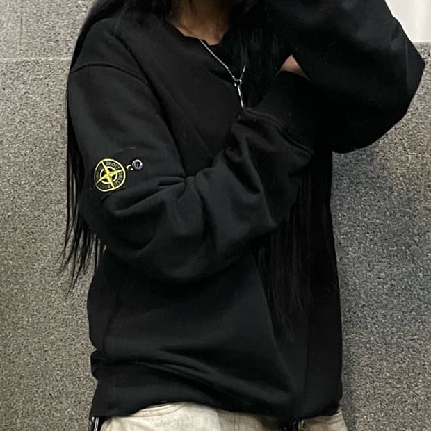 Stone Island Wappen Patch Cotton Sweatsh