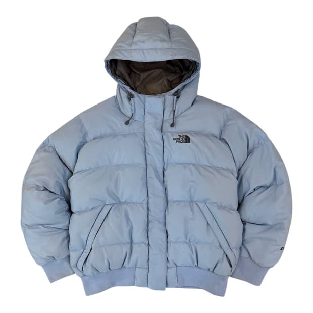 대장급 노스페이스 소라색 패딩 희귀컬러