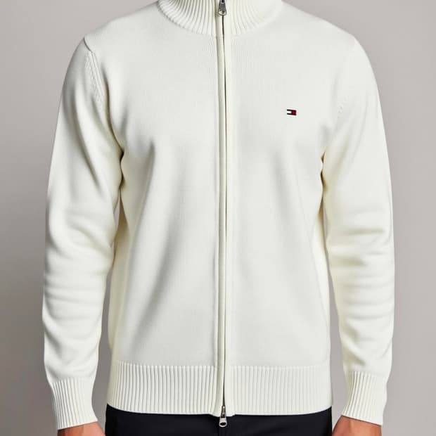 타미힐피거 남성 니트 풀집업 XL