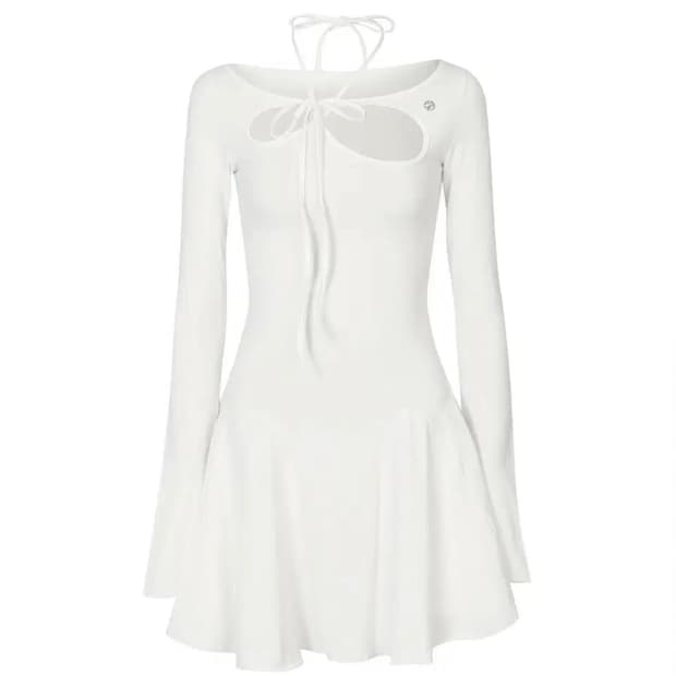 페인오어플레져 orchid dress white