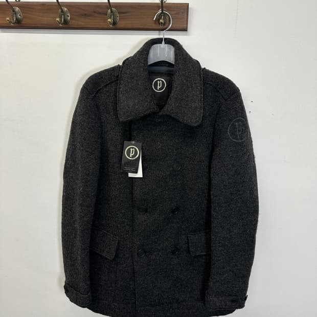새상품)Police 피코트 앙고라 울 56size