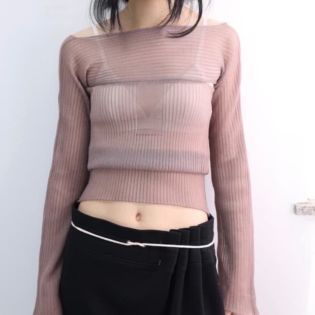 을리카상투스 시어 탱크탑 핑크