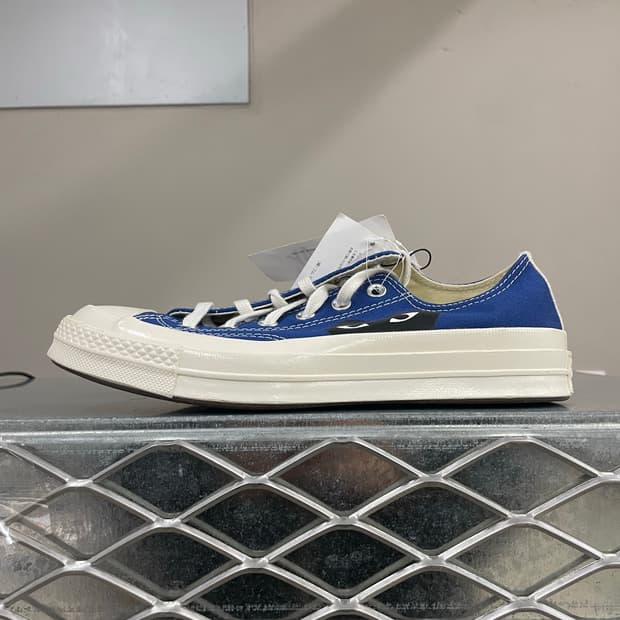 컨버스 x 꼼데 블루 로우 255mm(박스x)(gr-4621)