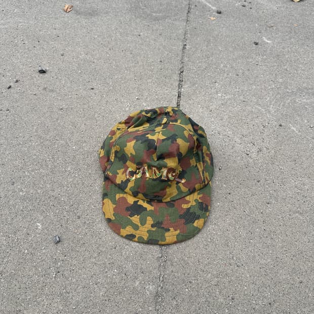 vintage 90's camel camo cap