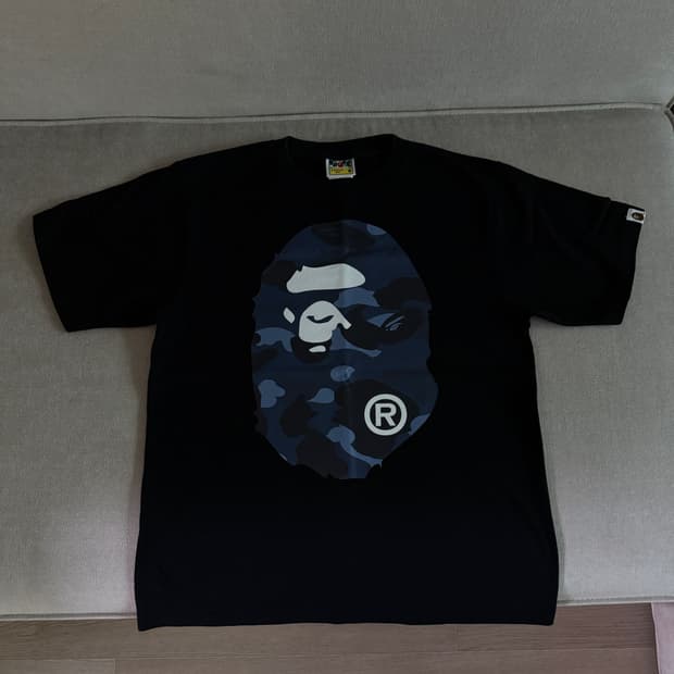 BAPE 베이프 컬러 카모 빅 에이프 헤드 티셔츠