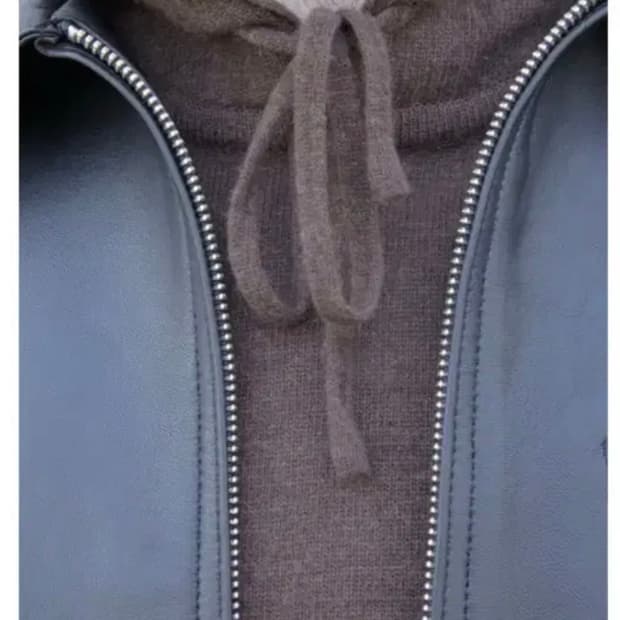 (4, brown) mudule 머듈 니트 후드 브라운