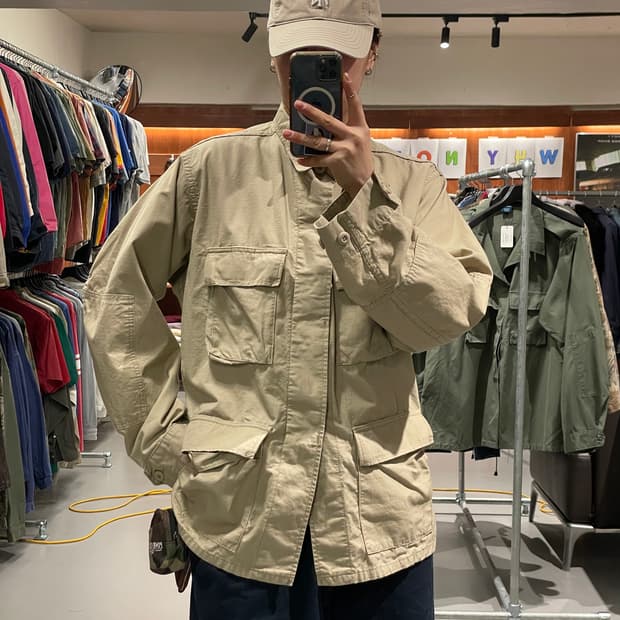 빈티지 밀리터리 BDU 야상 필드 자켓