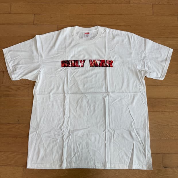 [XXL] supreme 슈프림 홀리 워 반팔 티셔츠 흰색