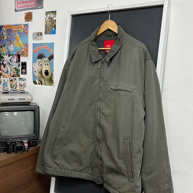 Messino Vintage 빈티지 올리브 카키 워크 자켓