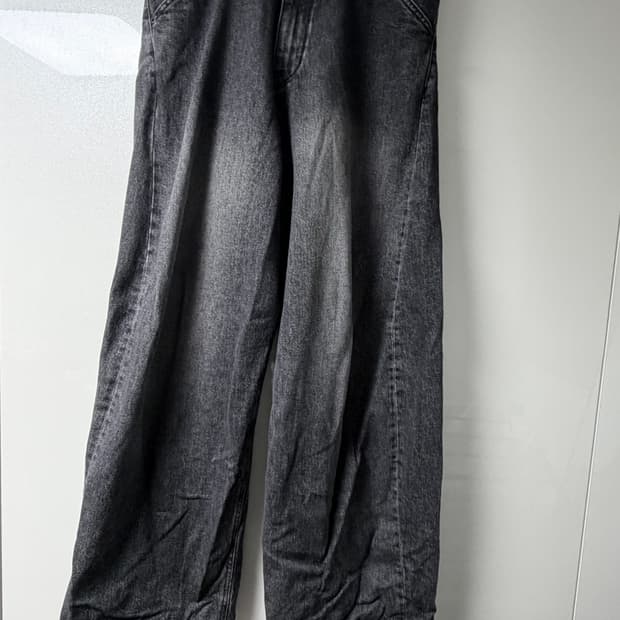 해핑룸 와이드 커브드진 워시드 블랙 (4)