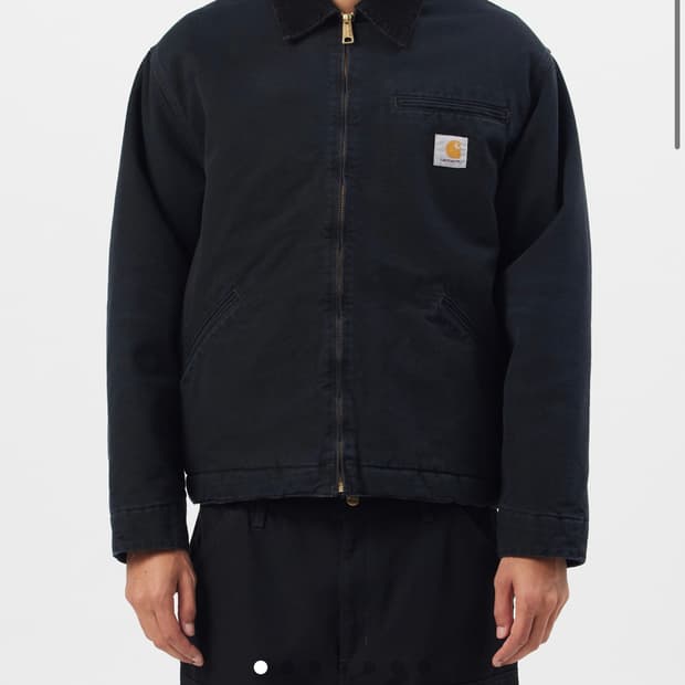 칼하트 디트로이트 자켓 블랙 