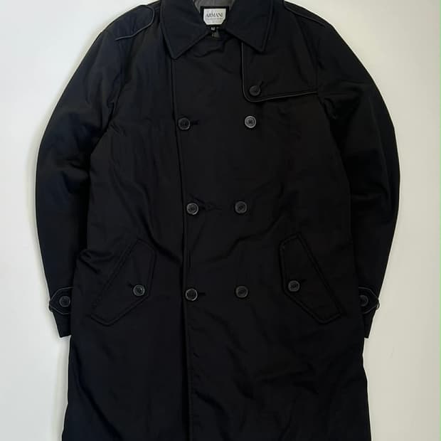 [52] 아르마니 꼴레지오니 더블 브레스티드 트렌치 코트