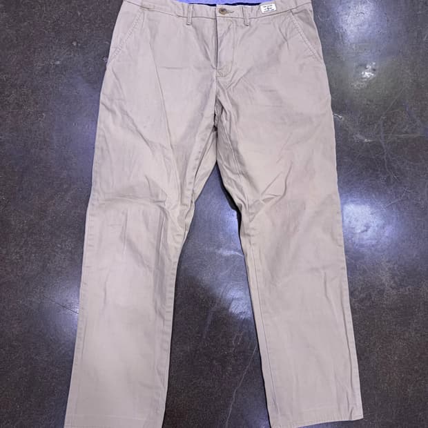 타미힐피거 레귤러핏 오가닉 코튼 머서 치노팬츠 베이지 34