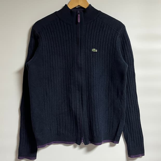 공용 라코스테 모 니트 집업 가디건 105
