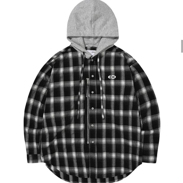 OY 오와이 CHECK ZIPPER HOODIE SHIRTS
