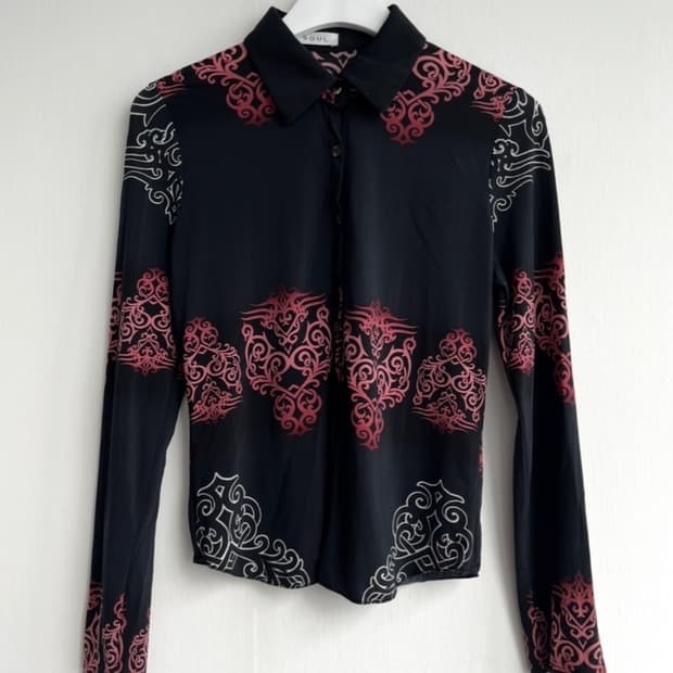 SOUL 아라베스크 셔츠 블라우스 